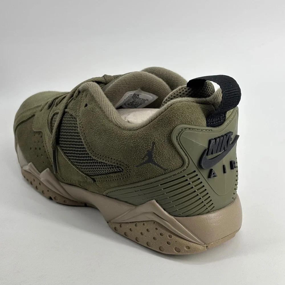 Jordan MVP 92 Mens 8.5 Medium Olive Black Khaki Suede HQ3950-201 Retro Sneakers